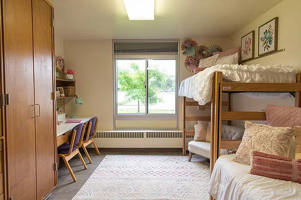 You and your roommate will have lots of space to invite over friends for hanging out and studying!