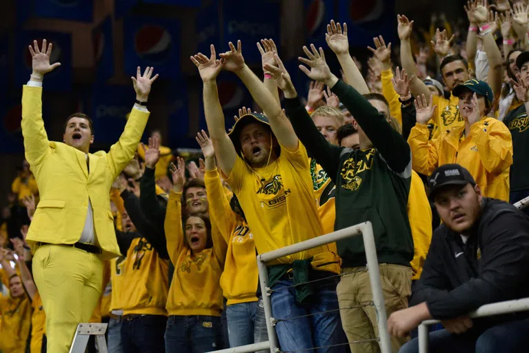 While students show their Bison Pride year-round, never is it more obvious than in the student section of a Bison football game.