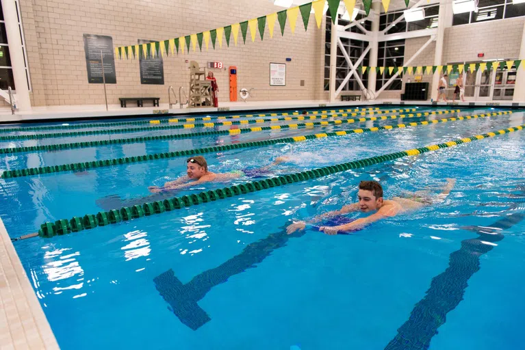 Enhance your workout at the Wallman Wellness Center by taking laps in our six-lane, 25-yard lap pool.