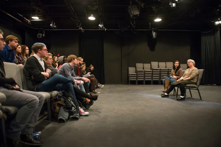 Theatre students get opportunities to connect with real-life playwriters and actors!