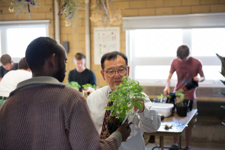 Students are able to grow their own plants and study all the aspects of what yields a healthy crop.