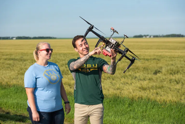 Keeping students at the front of the industry, the School of Agriculture utilizes drone technology to precisely analyze fields to save farmers time and resources.