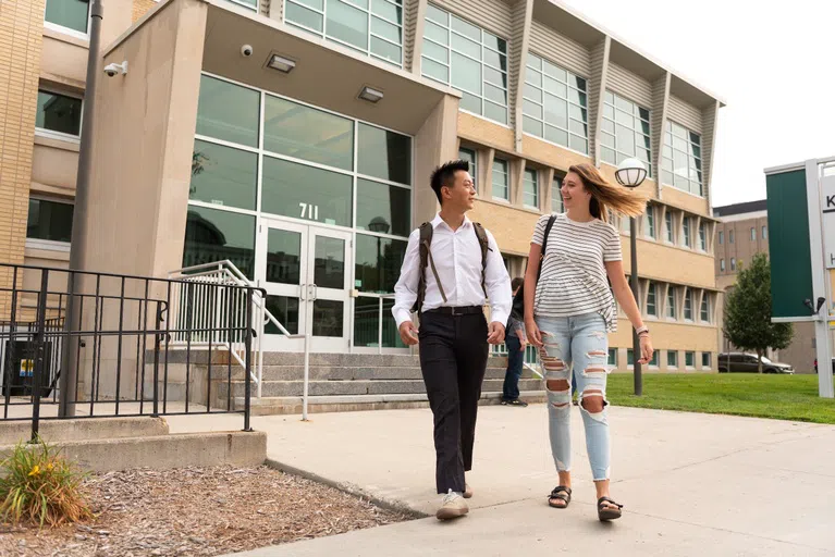 Klai Hall features studios, classrooms, a model shop, computer lab, laser cutter facilities and library for the Department of Architecture and Landscape Architecture.