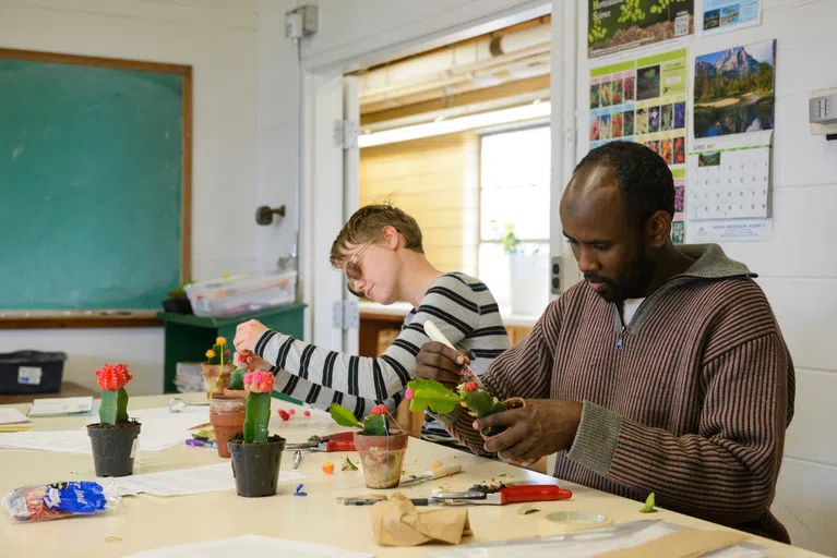 While studying the lifespan of plants is important, students are also able to learn about plant care and upkeep.